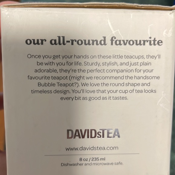 David’s Tea Paisley Fuchsia Bubble Tea cups 8oz - Picture 5 of 6